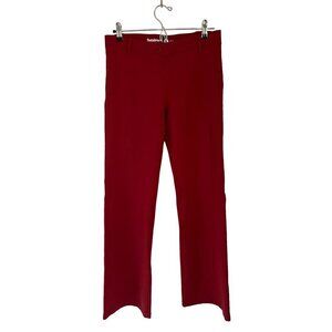 BETABRAND Casual Pants Pull-up Burgundy Strait Cut Size Med